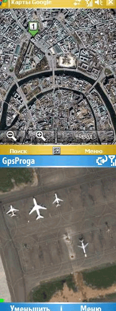 Google Maps Mobile ver 1.2.0.13 + GpsProga v1.09 - for OS Symbian