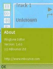 Ringtone Editor Version 1.4 - for OS Symbian